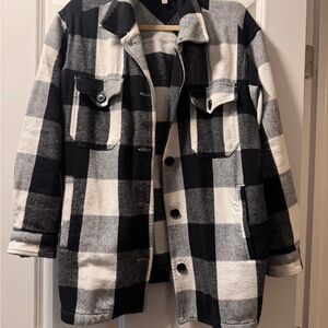 Lucky Brand Monochrome Checkered Jacket